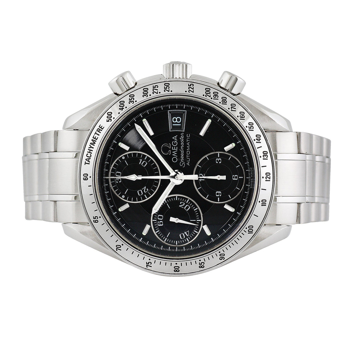 Front view of Omega men's watch