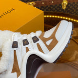 Louis Vuitton White Pointed-Toe Stiletto Heels - Detail Shot of Craftsmanship