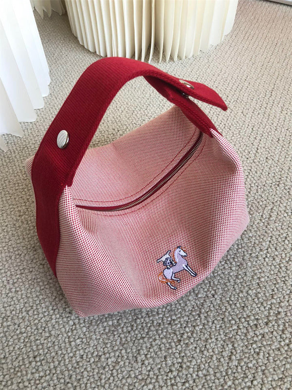  Sleek top-handle bag front view 13