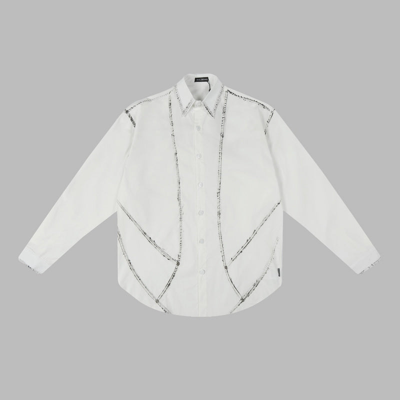 Close-up detail view of Balenciaga luxury piece style No.107