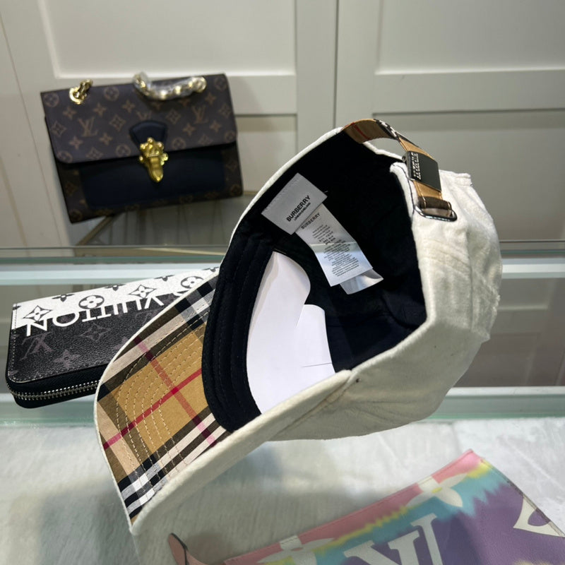 Front view of Burberry unisex cap