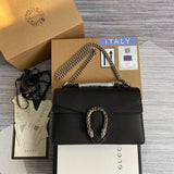 Front view of classic premium women's handbag – women's designer-style accessory