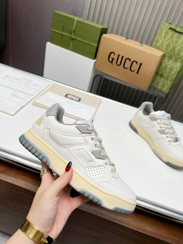 Gucci sneakers detailed view showing premium designer craftsmanship