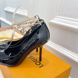 Louis Vuitton Chocolate Brown Chunky Platform Sneakers - Sole Detail View