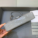 Classic Vegan Leather Handbag - Signature Hardware Accents | Women's Fashion Handbag #468 - back view (image 4) of designer-inspired handbag