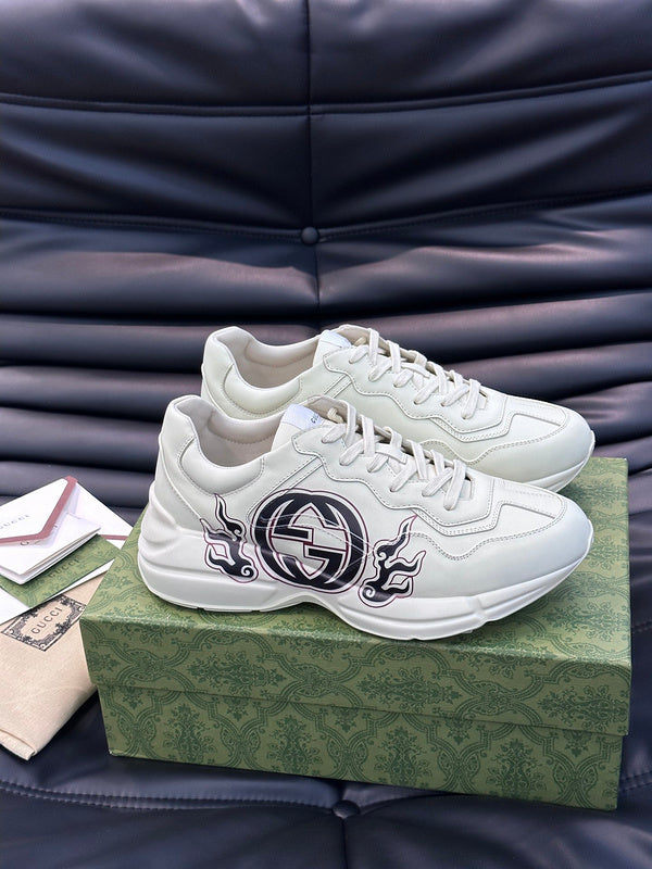 Gucci stone beige luxury sneakers view 6 premium leather build