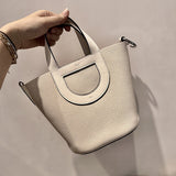  Clean-Lined handbag carried on shoulder
