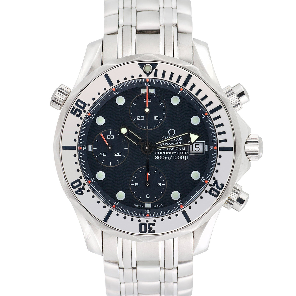 Side view of Omega men's watch
