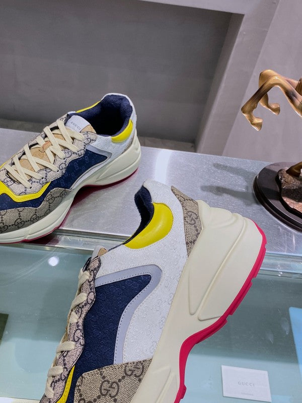 Gucci bold contrast luxury sneakers view 9 minimalist modern build