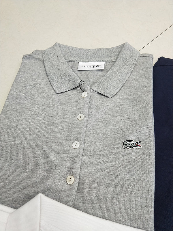 Back view of Lacoste luxury clothing with tailored silhouette