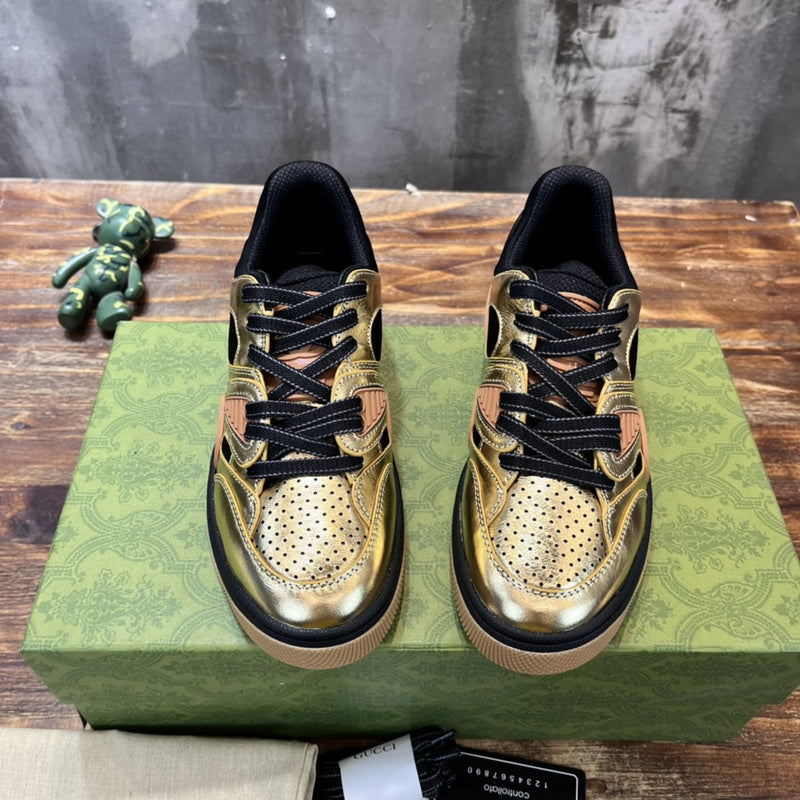 Gucci muted earth tones luxury sneakers view 8 everyday casual design