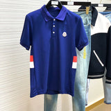 Front view of Moncler luxury clothing with signature branding