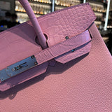 Close-up detail of curated bag design