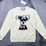 Back view of Gucci luxury clothing with signature branding