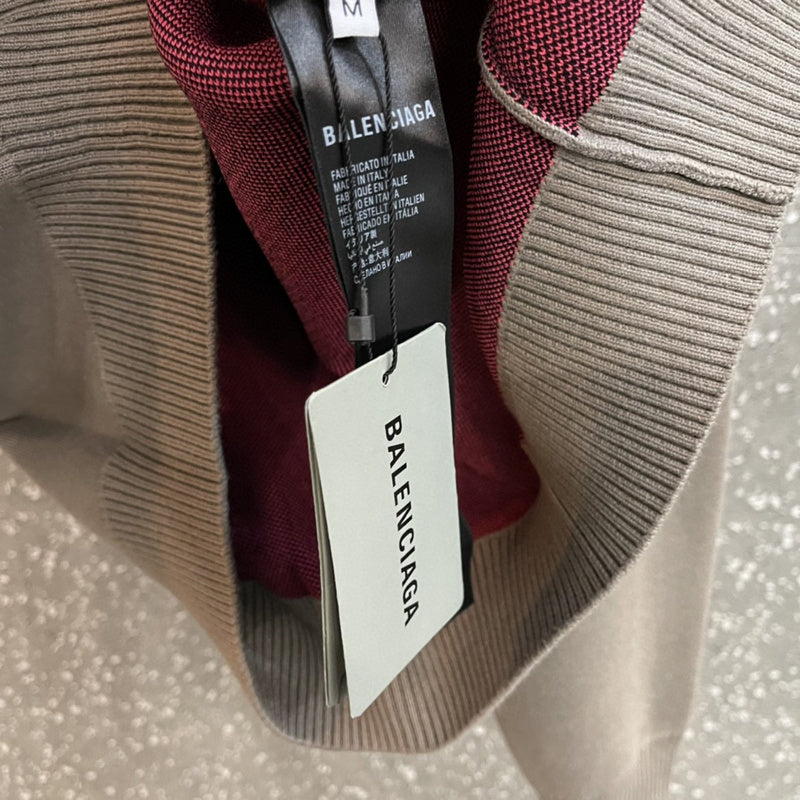 Close-up of Balenciaga designer clothing craftsmanship