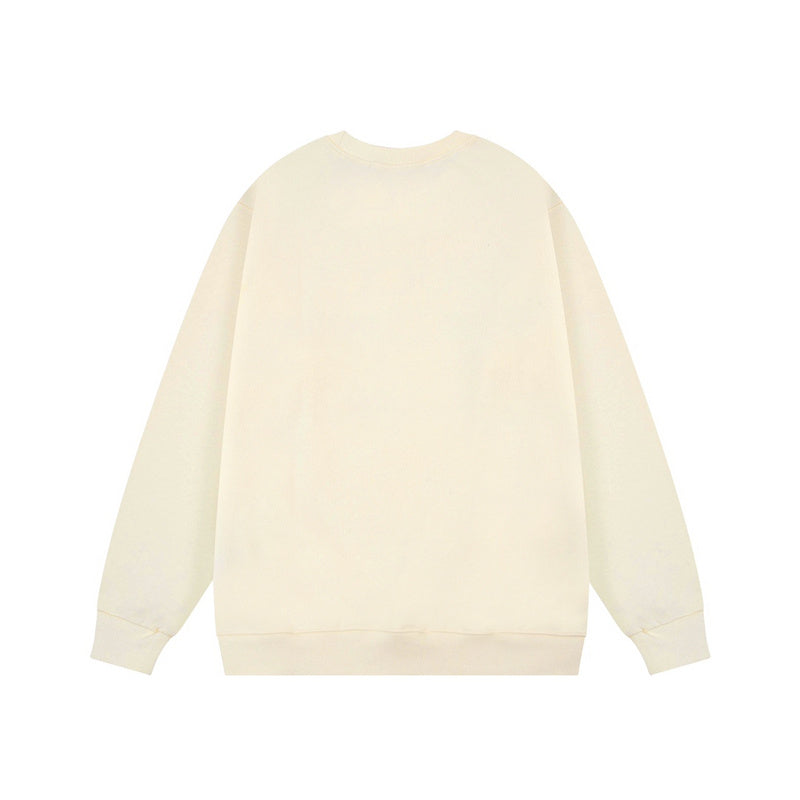 Side profile of Gucci luxury clothing with relaxed-fit cut