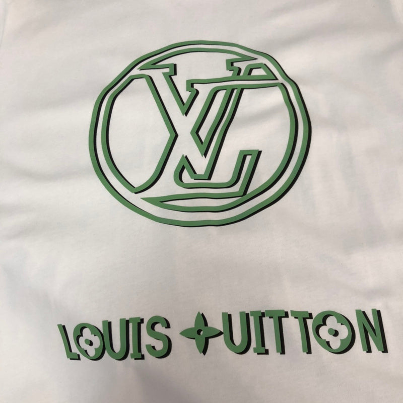Flat lay presentation of Louis Vuitton cotton t-shirt with streetwear-inspired cut