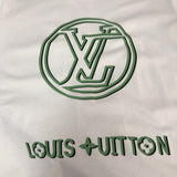 Flat lay presentation of Louis Vuitton cotton t-shirt with streetwear-inspired cut