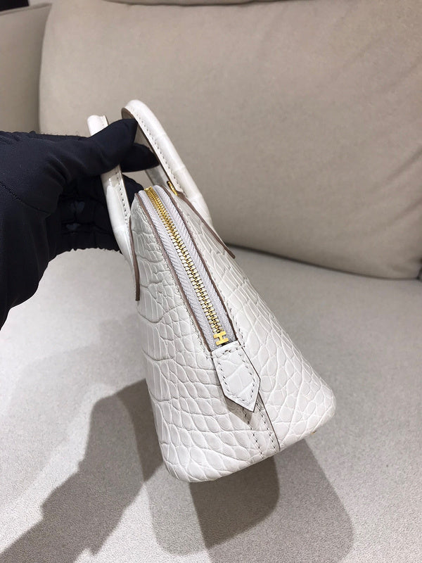 Close-up detail of sleek bag design