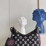 Side profile of everyday-luxe modern women's handbag – women's designer-style accessory