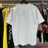 Close-up detail shot of Rhude luxury clothing with relaxed-fit cut