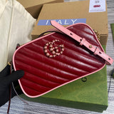Back view of refined classic women's handbag – women's luxury accessory