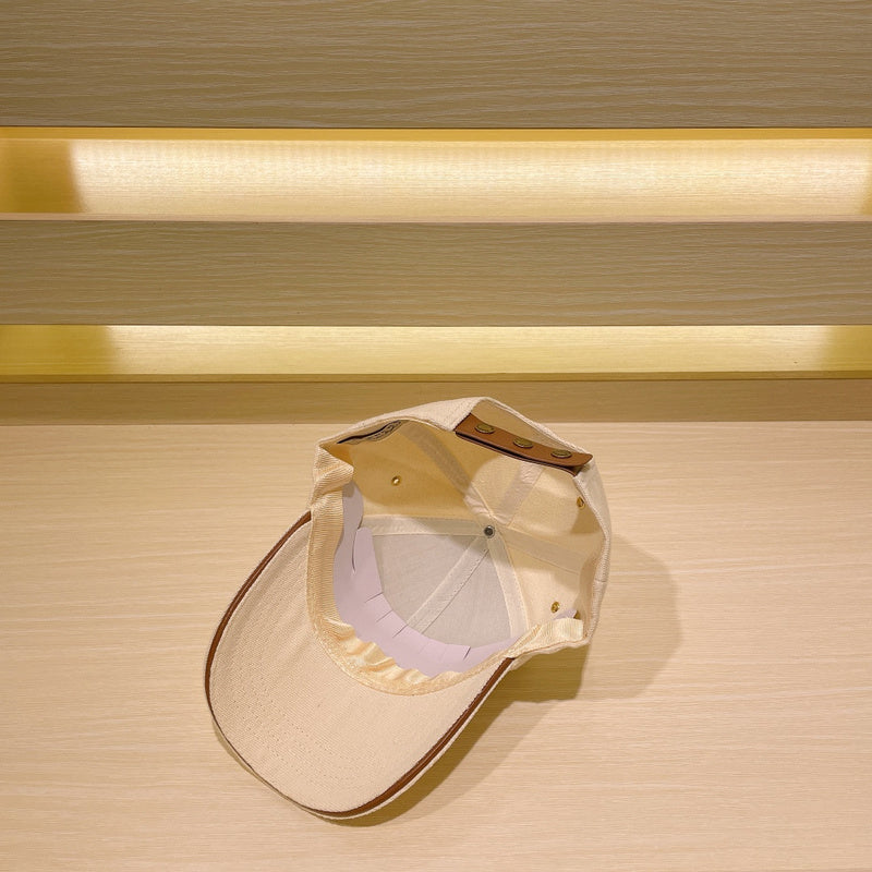 Angled view of Burberry unisex cap