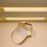 Angled view of Burberry unisex cap
