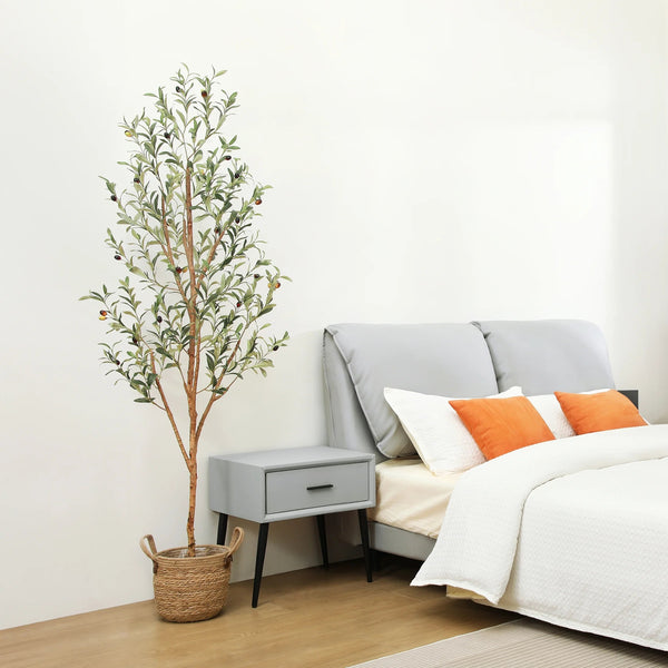 2 Pack 6 Ft Artificial Olive Plants