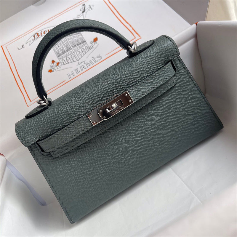 Sophisticated bag shown from front angle