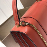 Chic Vegan Leather Handbag - Modern Structured Build | Women's Statement Accessory #1758 - texture close-up (image 9) of designer-inspired handbag
