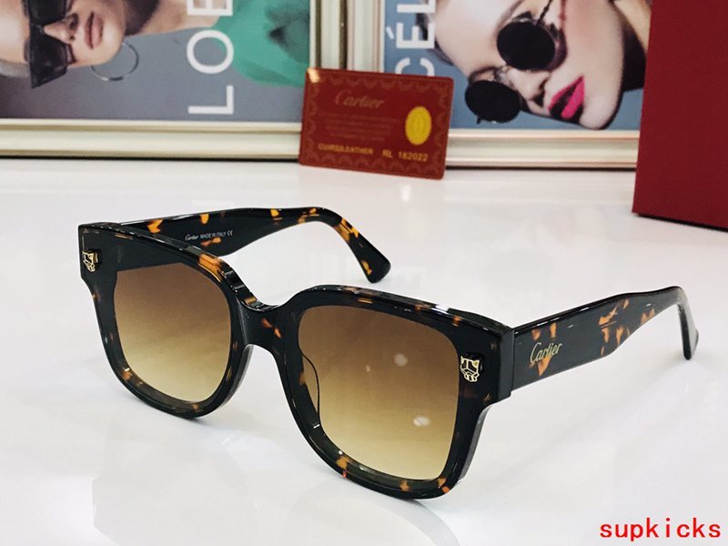 Angled view of Cartier unisex sunglasses