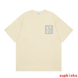 Flat lay presentation of Rhude luxury clothing with relaxed-fit cut