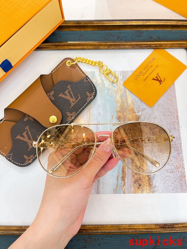 Lifestyle view of Louis Vuitton unisex sunglasses