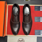 Hermes shoes Style 075 - logo and branding close-up