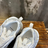Balenciaga Chocolate Brown Chunky Platform Sneakers - Heel Detail View