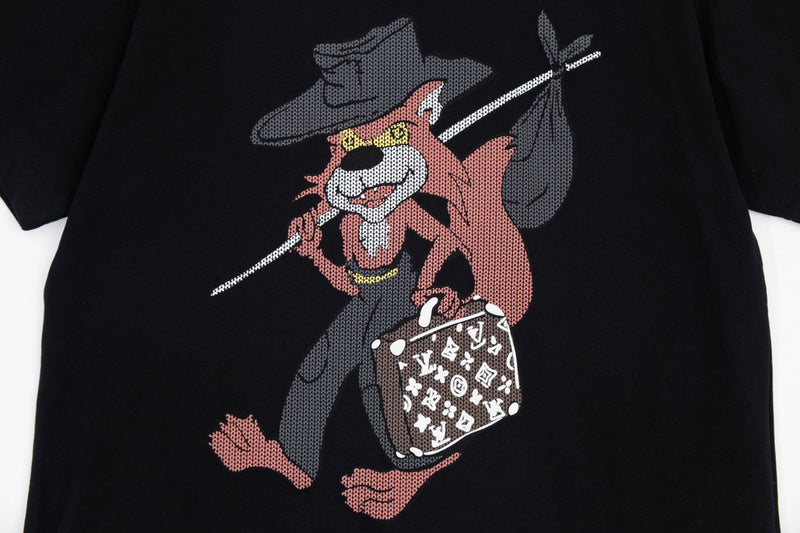 Front view of Louis Vuitton cotton t-shirt with relaxed-fit cut