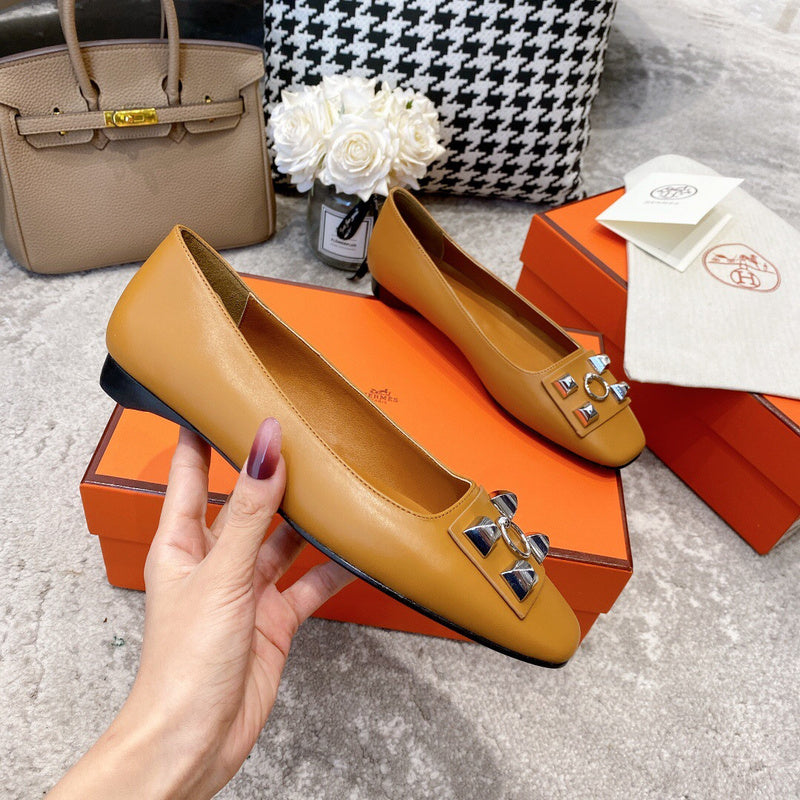 Hermes shoes Style 351 - front view, premium designer craftsmanship