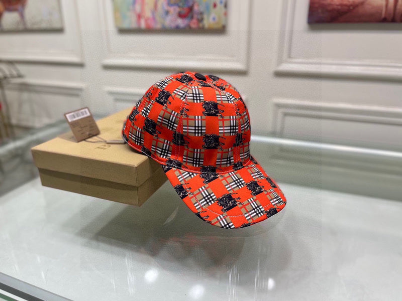 Angled view of Burberry unisex cap