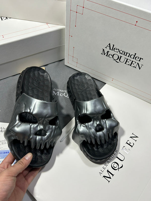 Alexander McQueen Red Block Heel Pumps - Lifestyle Styling Shot