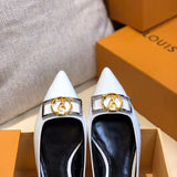 Louis Vuitton luxury shoes detail shot