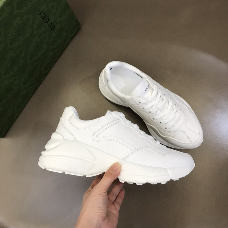 Gucci bold contrast luxury sneakers view 7 signature lace-up style