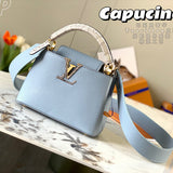 Side profile of sleek premium women's handbag – women's luxury handbag