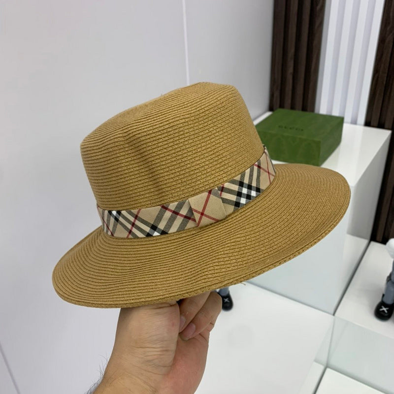 Angled view of Burberry unisex cap