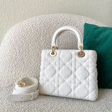 Close-up detail of everyday-luxe classic women's handbag – women's statement bag