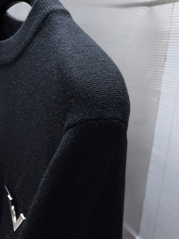 Back view of Louis Vuitton luxury clothing with relaxed-fit cut