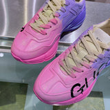 Gucci fresh white-and-black luxury sneakers view 7 signature lace-up style