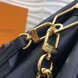 Handle and strap detail of structured signature women's handbag – women's luxury handbag