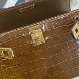 Sophisticated bag shown from front angle
