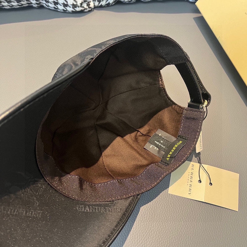 Side view of Burberry unisex cap